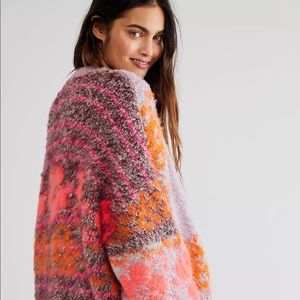 Free People Gather Me Floral Sweater NWT S